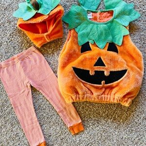 Carter's Orange and Green Pumpkin Costume Set